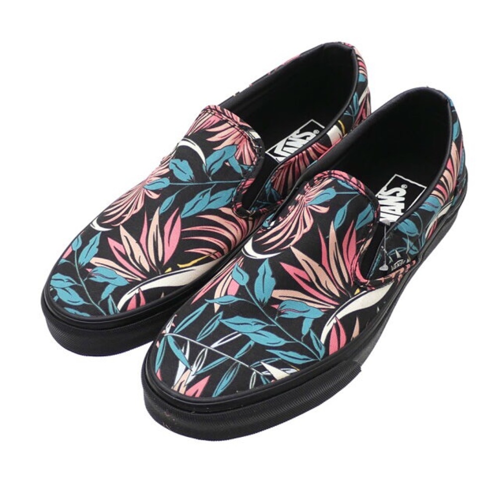 Vans Slip-On California Floral Black Shoes 8.5